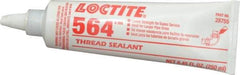 Loctite - 250 mL Tube, Off-White, Low Strength Paste Threadlocker - Series 564, 72 Hour Full Cure Time, Hand Tool, Heat Removal - Makers Industrial Supply