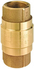 Strataflo - 1-1/4" Brass Check Valve - Inline, FNPT x FNPT, 200 WOG - Makers Industrial Supply