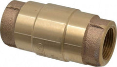 Strataflo - 3/4" Brass Check Valve - Inline, FNPT x FNPT, 200 WOG - Makers Industrial Supply