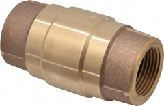 Strataflo - 1" Brass Check Valve - Inline, FNPT x FNPT, 200 WOG - Makers Industrial Supply