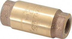 Strataflo - 3/8" Brass Check Valve - Inline, FNPT x FNPT, 400 WOG - Makers Industrial Supply