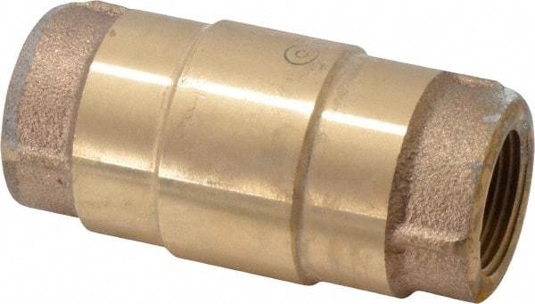 Strataflo - 3/4" Brass Check Valve - Inline, FNPT x FNPT, 400 WOG - Makers Industrial Supply