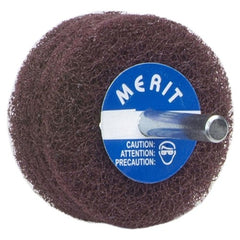 2″ × 1/2″ with 1/4″ Spindle Non-Woven Spindle - Mounted Disc Fine Grit Aluminum Oxide - Makers Industrial Supply