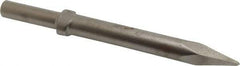 Ingersoll-Rand - 9" OAL, 0.7" Shank Diam, Moil Point Chisel - Round Drive, Round Shank, Steel - Makers Industrial Supply