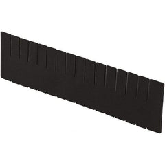 LEWISBins+ - 20-1/4" High, Black Bin Divider - Use with DC3120, Long Side Measures 11.3" Tall - Makers Industrial Supply