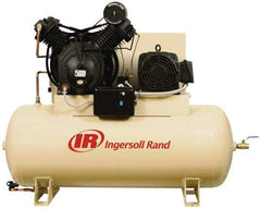 Ingersoll-Rand - 10 hp, 120 Gal Stationary Electric Vertical Air Compressor - Three Phase, 175 Max psi, 35 CFM, 460 Volt - Makers Industrial Supply