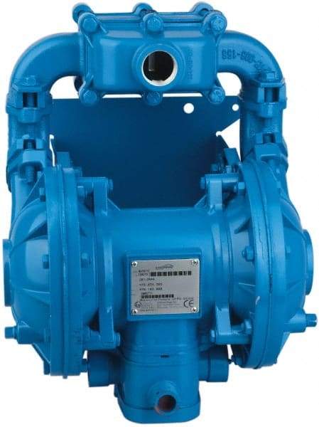 SandPIPER - Air Operated Diaphragm Pump - PTFE Diaphragm, Aluminum Housing - Makers Industrial Supply