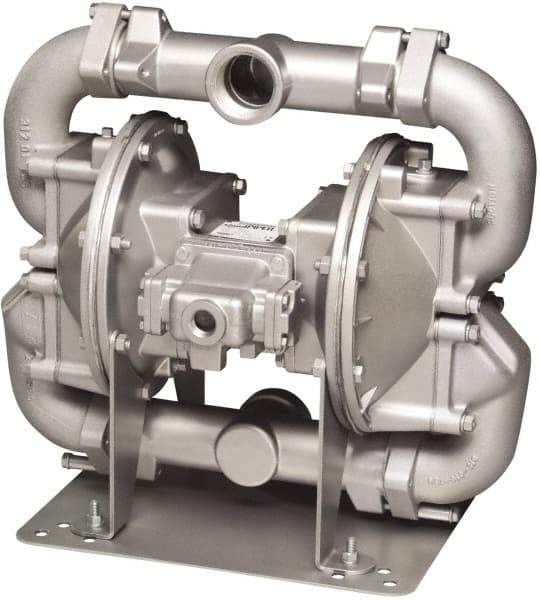 SandPIPER - Air Operated Diaphragm Pump - Buna Diaphragm, Aluminum Housing - Makers Industrial Supply