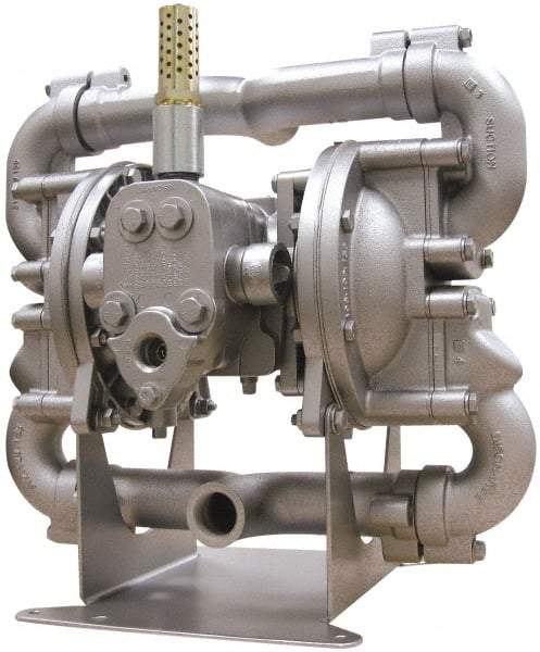 SandPIPER - Air Operated Diaphragm Pump - Neoprene Diaphragm, Aluminum Housing - Makers Industrial Supply