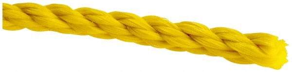 Value Collection - 1,200' Max Length Polypropylene Twisted Rope - 1/4" Diam, 141 Lb Capacity - Makers Industrial Supply