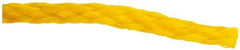 Value Collection - 1,000' Max Length Polypropylene Hollow Braid Flexible Rope - 1/4" Diam, 124 Lb Capacity - Makers Industrial Supply