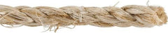 Value Collection - 2,400' Max Length Sisal Twisted Rope - 1/4" Diam, 48 Lb Capacity - Makers Industrial Supply