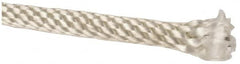 Made in USA - 1,000' Max Length Nylon Solid Braid Rope with Wire Center Core - 1/4" Diam, 124 Lb Capacity - Makers Industrial Supply