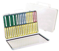 Medique - 31 & 36 Piece, 36 Person, Refill for Industrial First Aid Kit - 13-11/16" Wide x 2-3/4" Deep x 9-1/4" High, Plastic Case - Makers Industrial Supply