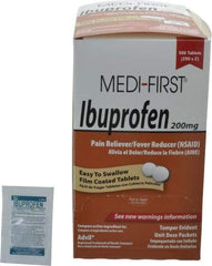 Medique - Medi-First Ibuprofen Tablets - Headache & Pain Relief - Makers Industrial Supply