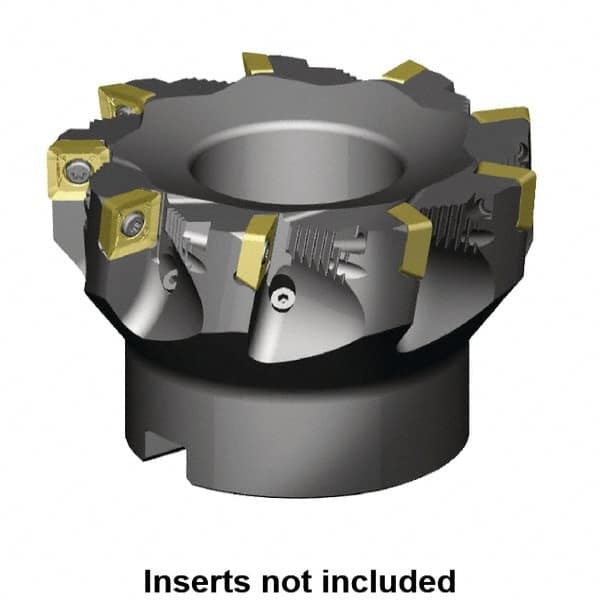 Kennametal - 3" Cut Diam, 1" Arbor Hole, 11mm Max Depth of Cut, 88.5° Indexable Chamfer & Angle Face Mill - 5 Inserts, SD_T43_PD_N__Z Insert, Right Hand Cut, 5 Flutes, Through Coolant, Series KSSZR - Makers Industrial Supply