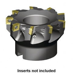 Kennametal - 160mm Cut Diam, 40mm Arbor Hole, 11mm Max Depth of Cut, 88.5° Indexable Chamfer & Angle Face Mill - 10 Inserts, SD_T1204PD_N__Z Insert, Right Hand Cut, 10 Flutes, Through Coolant, Series Z-Axis Mills - Makers Industrial Supply