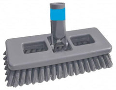 Unger - 1" Bristle Length, Polypropylene Scrub Brush - 8" Long x 3" Wide Head, 8-1/2" OAL, Plastic Block - Makers Industrial Supply