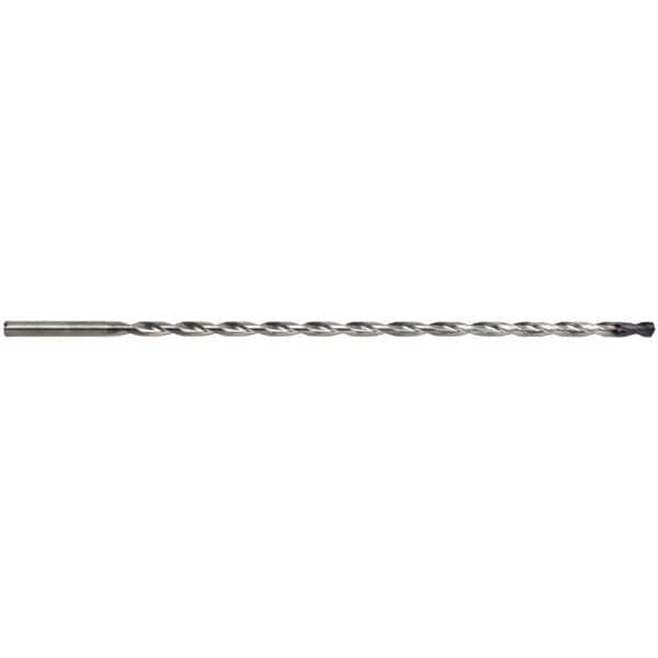 Extra Length Drill Bit: 0.1181″ Dia, 135 °, Solid Carbide TiAlN Finish, Spiral Flute, Straight-Cylindrical Shank, Series 6513