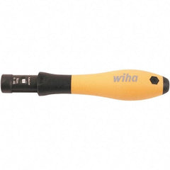 Wiha - 1 Piece, 0.04 to 0.46 N/m, Adjustable Torque Limiting Screwdriver - 4" OAL, 1/4" Drive - Makers Industrial Supply