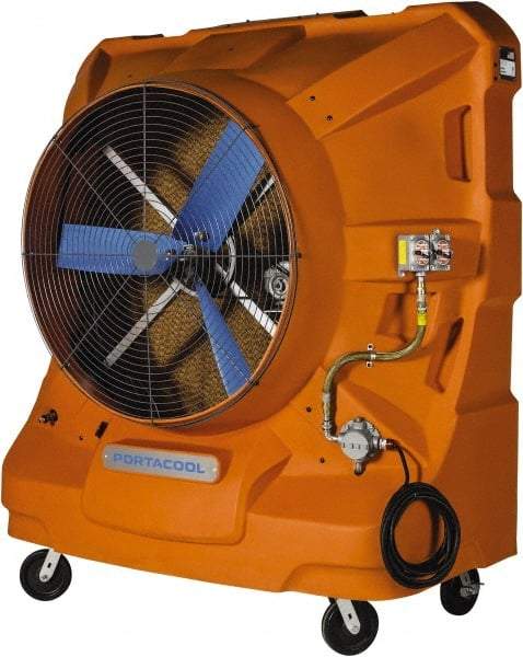 PortaCool - 48" Blade, 65 Gal Capacity, 2.5 hp, 22,500 CFM Evaporative Cooler - 19.8 Amp Rating, 120 Volts, Single Speed - Makers Industrial Supply