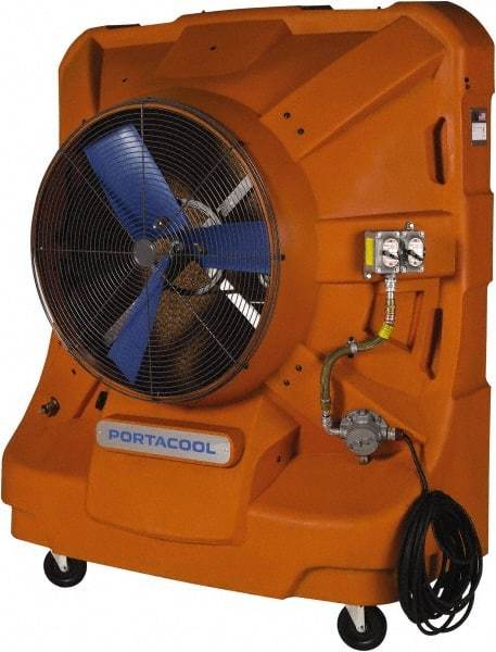 PortaCool - 36" Blade, 45 Gal Capacity, 1.5 hp, 12,500 CFM Evaporative Cooler - 14.8 Amp Rating, 120 Volts, Single Speed - Makers Industrial Supply