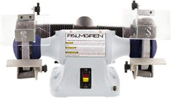 Palmgren - 6" Wheel Diam x 3/4" Wheel Width, 1/3 hp Grinder - 1/2" Arbor Hole Diam, 1 Phase, 3,450 Max RPM, 115/230 Volts - Makers Industrial Supply