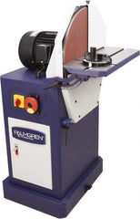 Palmgren - 20" Diam, 1,750 RPM, Three Phase Disc Sanding Machines - 22-11/16" Long Table x 8-1/2" Table Width, 27-3/4" Overall Length x 46-7/16" Overall Height - Makers Industrial Supply