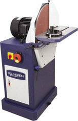 Palmgren - 20" Diam, 1,750 RPM, Single Phase Disc Sanding Machines - 22-11/16" Long Table x 8-1/2" Table Width, 27-3/4" Overall Length x 46-7/16" Overall Height - Makers Industrial Supply