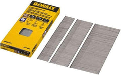 DeWALT - 18 Gauge 2" Long Brad Nails for Power Nailers - Steel, Bright Finish, Smooth Shank, Angled Stick Collation, Round Head, Chisel Point - Makers Industrial Supply