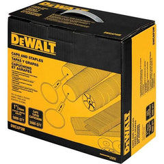 DeWALT - 1" Long x 0.05" Wide, 18 Gauge Crowned Construction Staple - Steel, Galvanized Finish - Makers Industrial Supply