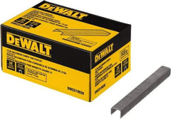 DeWALT - 3/8" Long x 0.0438" Wide, 19 Gauge Crowned Construction Staple - Steel, Galvanized Finish - Makers Industrial Supply