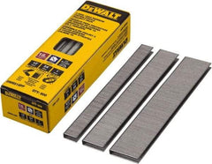 DeWALT - 1/2" Long x 0.05" Wide, 18 Gauge Crowned Construction Staple - Steel, Galvanized Finish, Chisel Point - Makers Industrial Supply