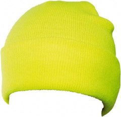 Tingley - Size Universal, High Visibility Slip-On Knit Hat - Green & Yellow Solid Pattern, Polyester - Makers Industrial Supply