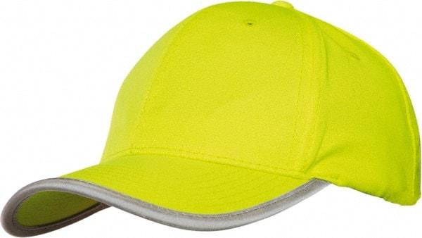 Tingley - Size Universal, High Visibility Slip-On Baseball Cap - Green & Yellow Solid Pattern with Reflective Trim, Polyester - Makers Industrial Supply