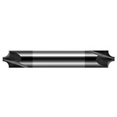 Corner Rounding End Mills - 0.1000″ Radius × 0.0470″ (3/64″) Pilot Diameter Carbide Corner Rounding End Mill DE, 2 Flutes, Amorphous Diamond Coated - Exact Industrial Supply