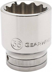 GearWrench - 3/4" Drive, Standard Hand Socket - 12 Points, 3.03" OAL, Alloy Steel, Chrome Finish - Makers Industrial Supply