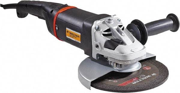 WALTER Surface Technologies - 9" Wheel Diam, 6,600 RPM, Corded Angle & Disc Grinder - 5/8-11 Spindle - Makers Industrial Supply