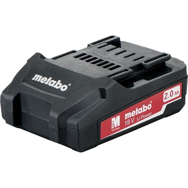 Metabo - 18 Volt Lithium-Ion Power Tool Battery - 2 Ahr Capacity, 40 min Charge Time, Series 18V Li-Power - Makers Industrial Supply