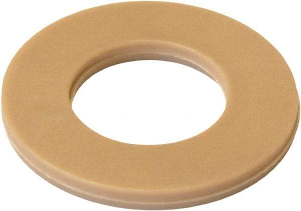 Made in USA - #2 Screw, Grade PEEK 450 GL30 Plastic High-Temperature Flat Washer - 0.094" ID x 1/4" OD, 0.02" Thick, Plain Finish - Makers Industrial Supply