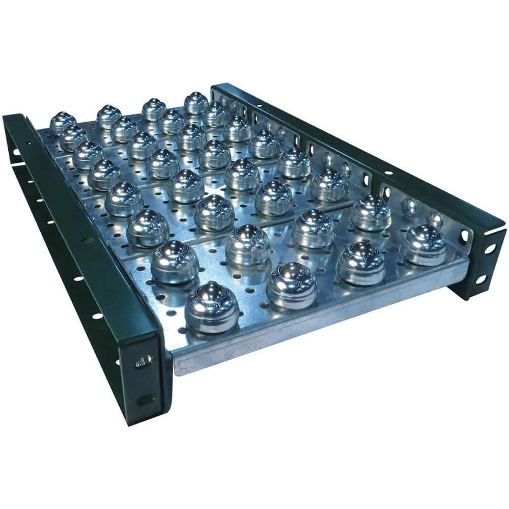 Conveyor Accessories; Type: Ball Transfer Plate; Width (Inch): 27; For Use With: 1.9″ diameter roller conveyor frames and 1-3/8″ roller conveyor; Overall Height: 3.8000 in; Material: Steel; Overall Length (Inch): 24.00; Length: 24.00; Overall Length: 24.0