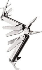 Leatherman - 1 Piece, Multi-Tool Set with 18 Functions - Silver, 6" OAL, 4" Closed Length - Makers Industrial Supply