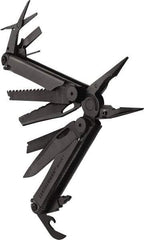 Leatherman - 1 Piece, Multi-Tool Set with 17 Functions - Black, 6" OAL, 4" Closed Length - Makers Industrial Supply