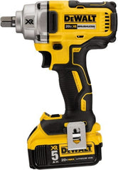 DeWALT - 1/2" Drive 20 Volt Mid-Handle Cordless Impact Wrench & Ratchet - Makers Industrial Supply