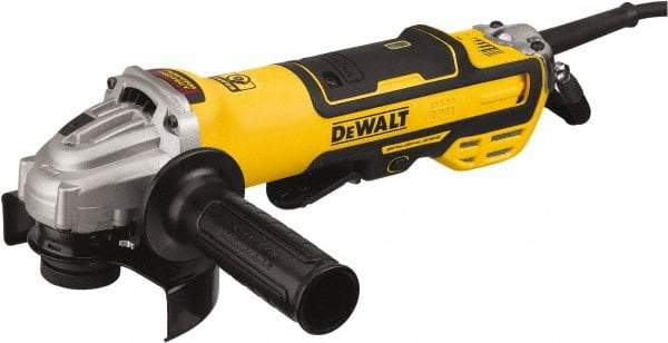 DeWALT - 4-1/2 & 5" Wheel Diam, 10,500 RPM, Corded Angle & Disc Grinder - 5/8-11 Spindle, 120 Volts, 13 Amps - Makers Industrial Supply