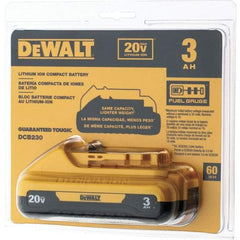 DeWALT - 20 Volt Lithium-Ion Power Tool Battery - 3 Ahr Capacity, 1 hr Charge Time, Series 20V Max - Makers Industrial Supply