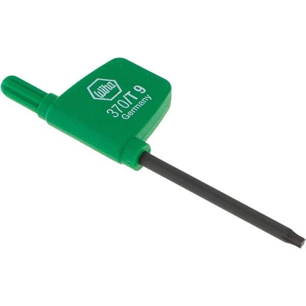 Wiha - T9 Torx Key - Flag-Style, 40mm Length Under Head, 2.9" OAL - Makers Industrial Supply