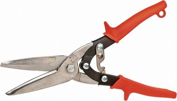 Wiss - 3" Length of Cut, Straight Pattern Multi-Purpose Snip - 10-1/2" OAL, Non-Slip Rubber Handle - Makers Industrial Supply