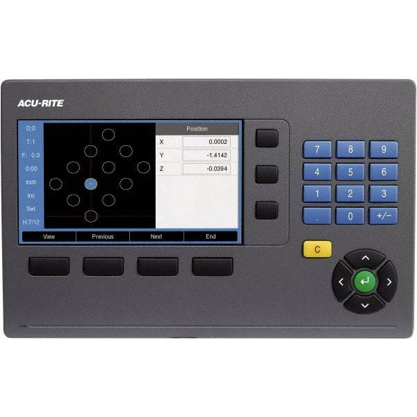 Acu-Rite - 2 Axis, 42" X-Axis Travel, 16" Y-Axis Travel, Milling DRO System - 5µm Resolution, 5µm Accuracy, LCD Color Display - Makers Industrial Supply