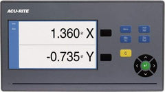 Acu-Rite - 2 Axis, 12" X-Axis Travel, 40" Y-Axis Travel, Lathe DRO System - 5µm Resolution, 5µm Accuracy, LCD Color Display - Makers Industrial Supply